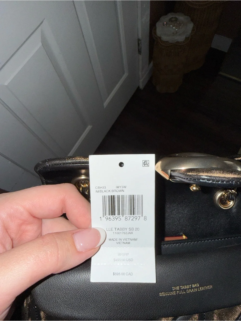 NWT COACH Quilted Loved Leather Tabby 20